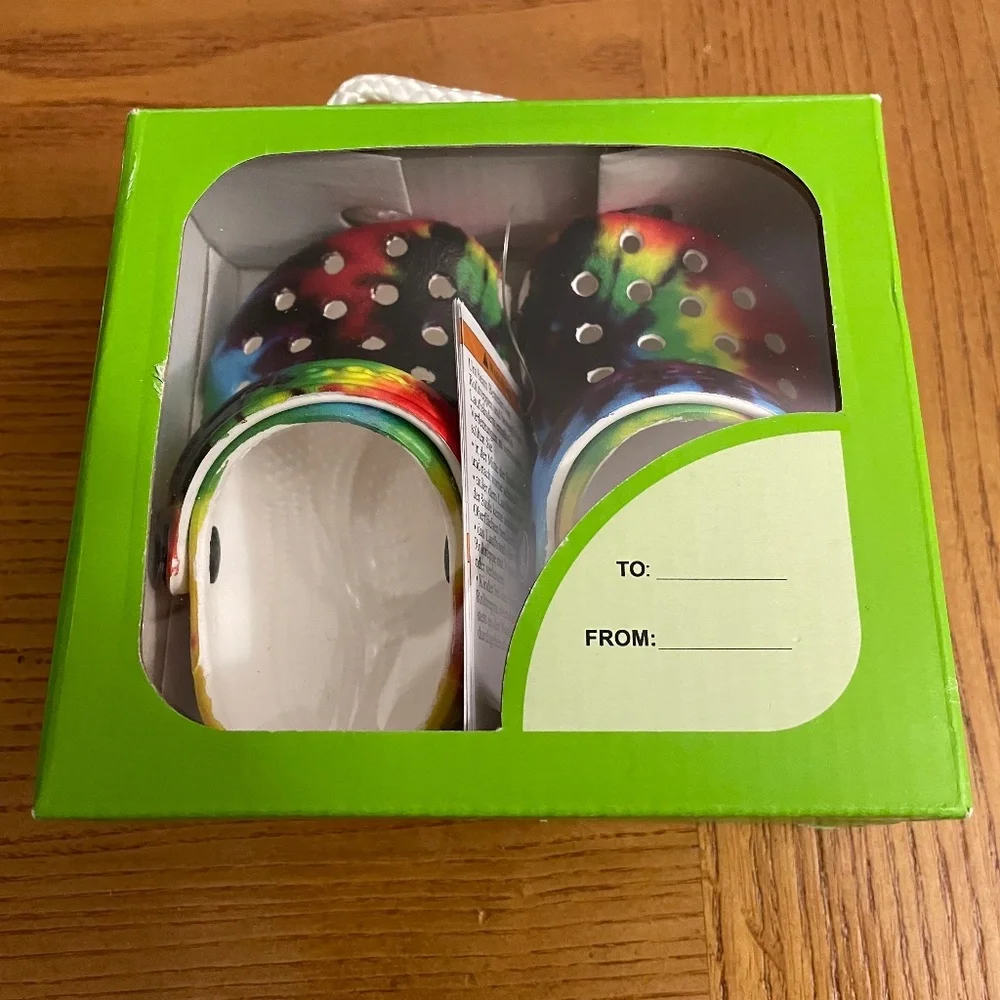 NWT C2C3 Crocs INFANT Littles Tie Dye Graphic Clog Multicolor